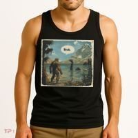 Funny Bigfoot Sasquatch Loch Ness Monster Introvert Bruh Tank Top thumb 3