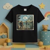 Funny Bigfoot Sasquatch Loch Ness Monster Introvert Bruh Toddler T-Shirt thumb 3