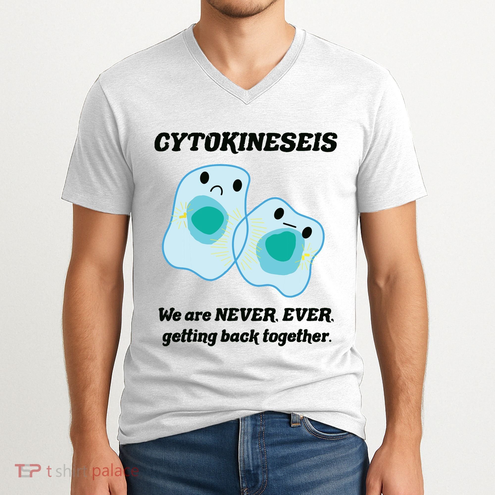 Funny Biology Science Biology Teacher Gift Idea V-Neck T-Shirt