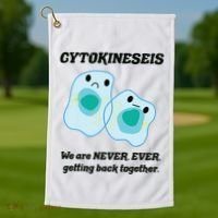 Funny Biology Science Biology Teacher Gift Idea Golf Towel thumb 1
