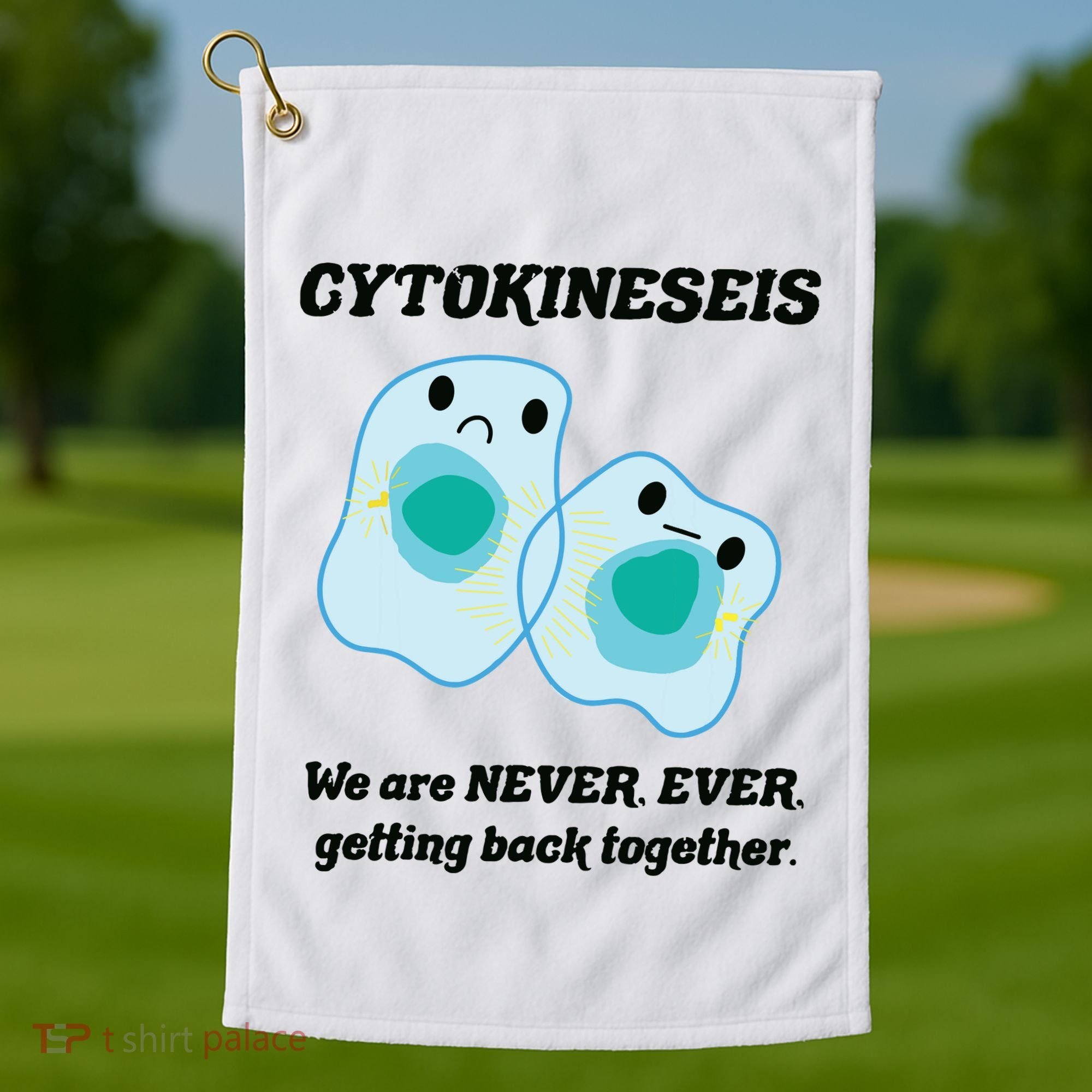 Funny Biology Science Biology Teacher Gift Idea Golf Towel