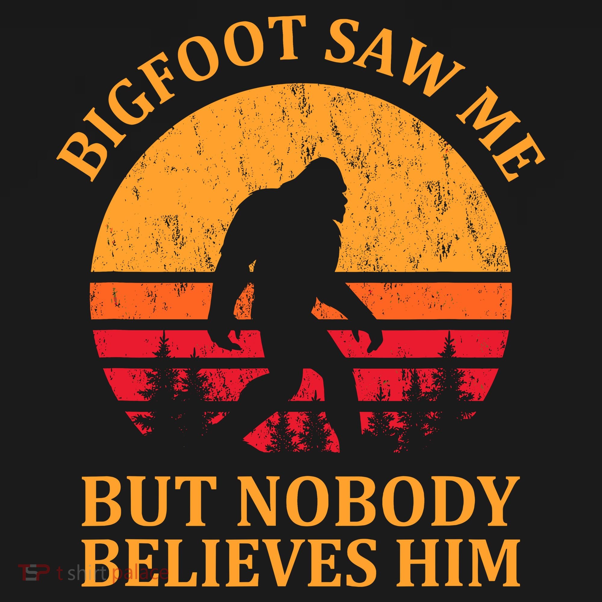 Funny Bigfoot Saw Me But Nobody Believes Him Hoodie