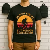Funny Bigfoot Saw Me But Nobody Believes Him T-Shirt thumb 6