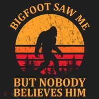 Funny Bigfoot Saw Me But Nobody Believes Him Golf Towel thumb 3