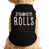 Funny Baking Synonym Rolls English Grammar Pun For Teacher Doggie Tank thumb 0