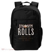 Funny Baking Synonym Rolls English Grammar Pun For Teacher Backpack thumb 0