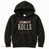 Funny Baking Synonym Rolls English Grammar Pun For Teacher Kids Hoodie thumb 0