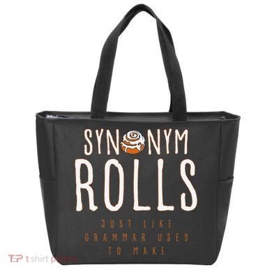 Funny Baking Synonym Rolls English Grammar Pun For Teacher Tote Bag