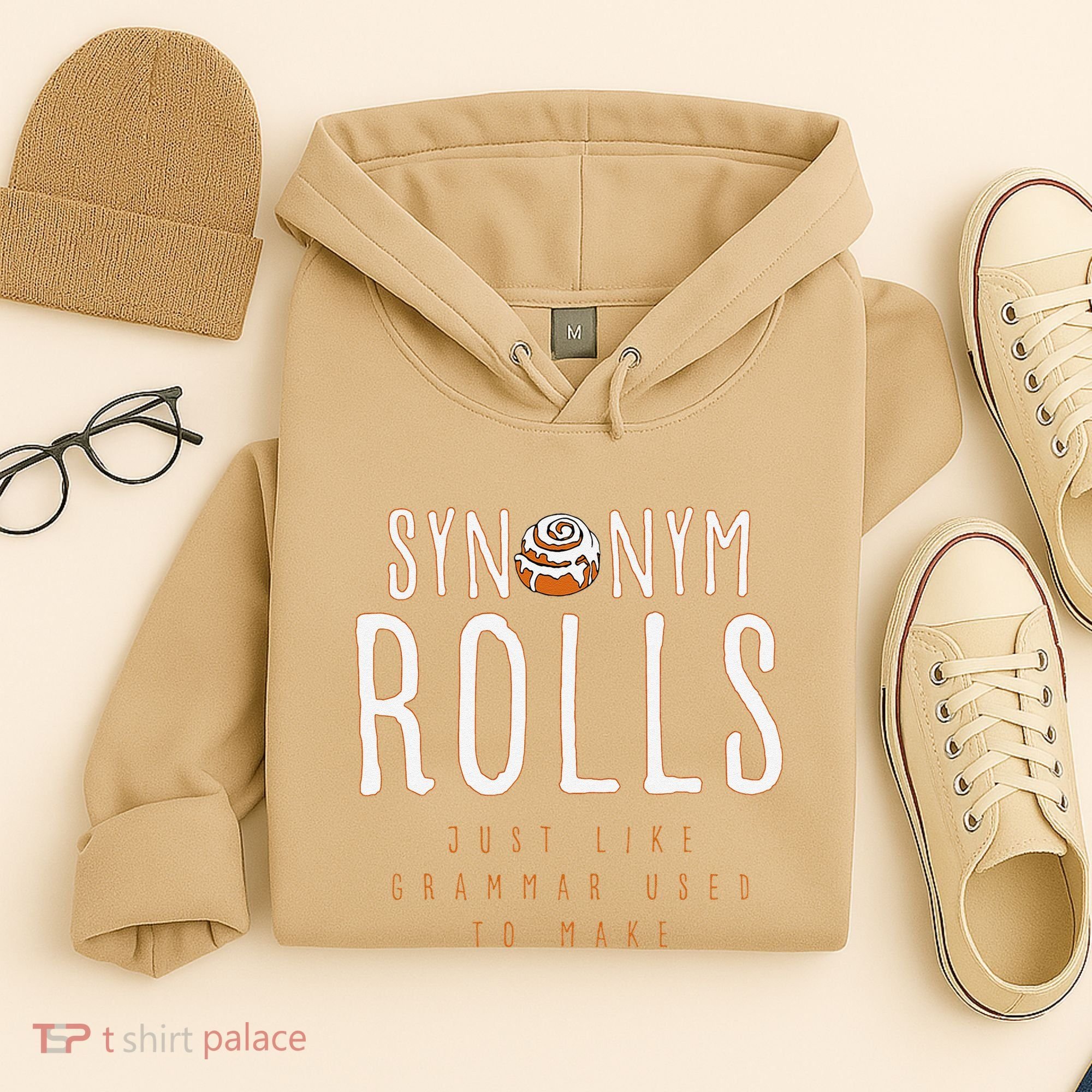 Funny Baking Synonym Rolls English Grammar Pun For Teacher Hoodie