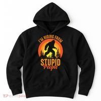 Funny Bigfoot Sasquatch Im Hiding From Stupid People Hoodie thumb 0