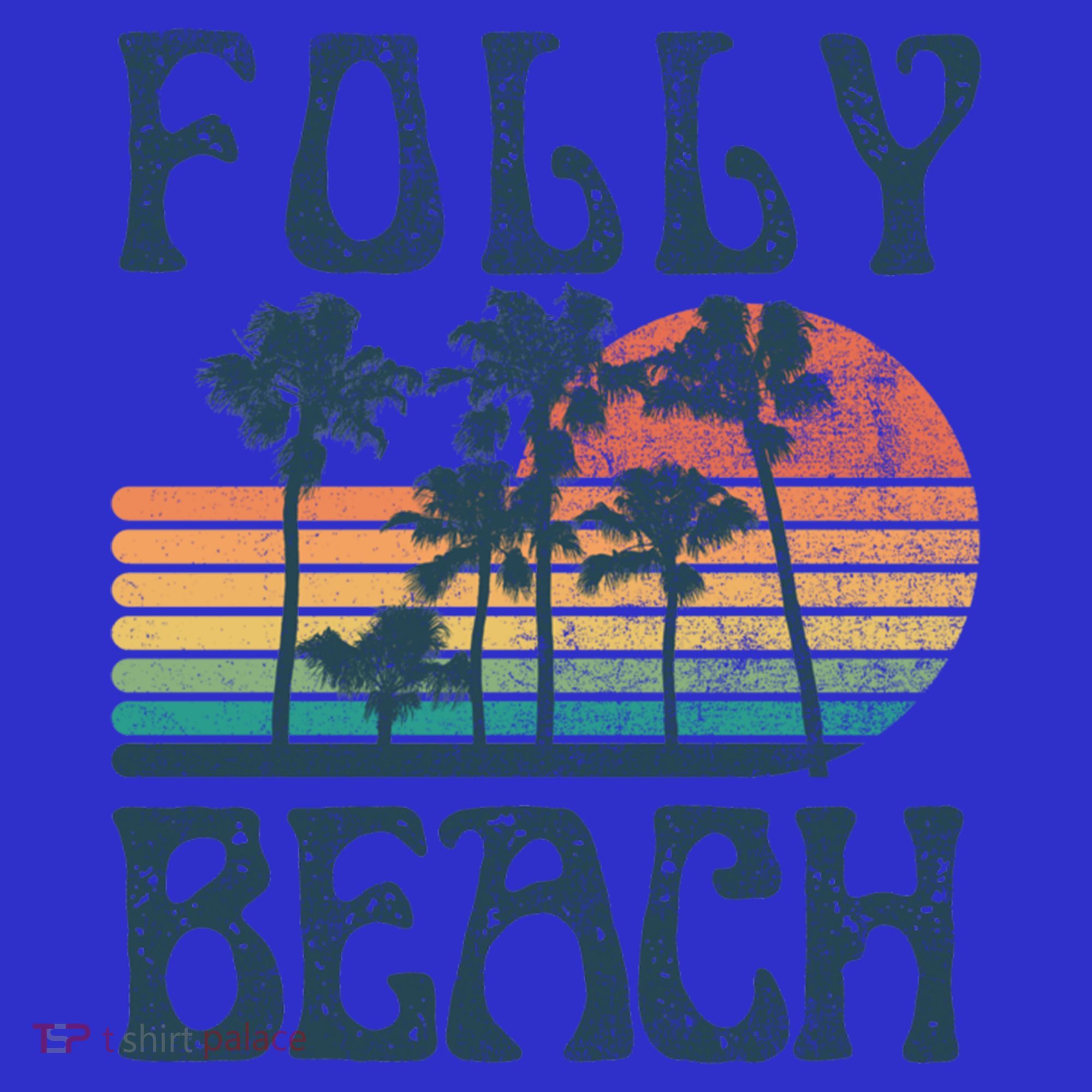 Folly Beach South Carolina Summer Vacation Vintage Cute Gift T-Shirt