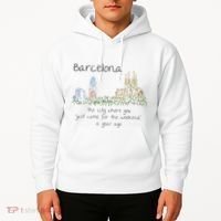 Funny Barcelona Spain Souvenir Hand Drawn Art Gift Hoodie thumb 2
