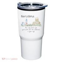 Funny Barcelona Spain Souvenir Hand Drawn Art Gift Tumbler thumb 0