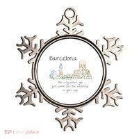 Funny Barcelona Spain Souvenir Hand Drawn Art Gift Ornament thumb 0