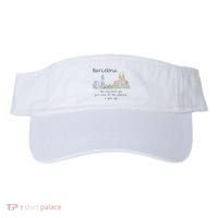 Funny Barcelona Spain Souvenir Hand Drawn Art Gift Visor thumb 0