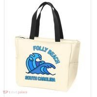 Folly Beach South Carolina Pocket Wave Souvenir Tote Bag thumb 3