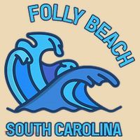 Folly Beach South Carolina Pocket Wave Souvenir Tote Bag thumb 4
