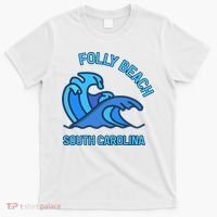 Folly Beach South Carolina Pocket Wave Souvenir T-Shirt thumb 0