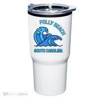 Folly Beach South Carolina Pocket Wave Souvenir Tumbler thumb 0