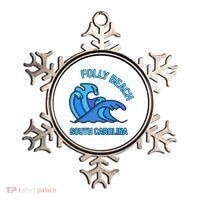 Folly Beach South Carolina Pocket Wave Souvenir Ornament thumb 0