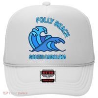Folly Beach South Carolina Pocket Wave Souvenir Hat thumb 0