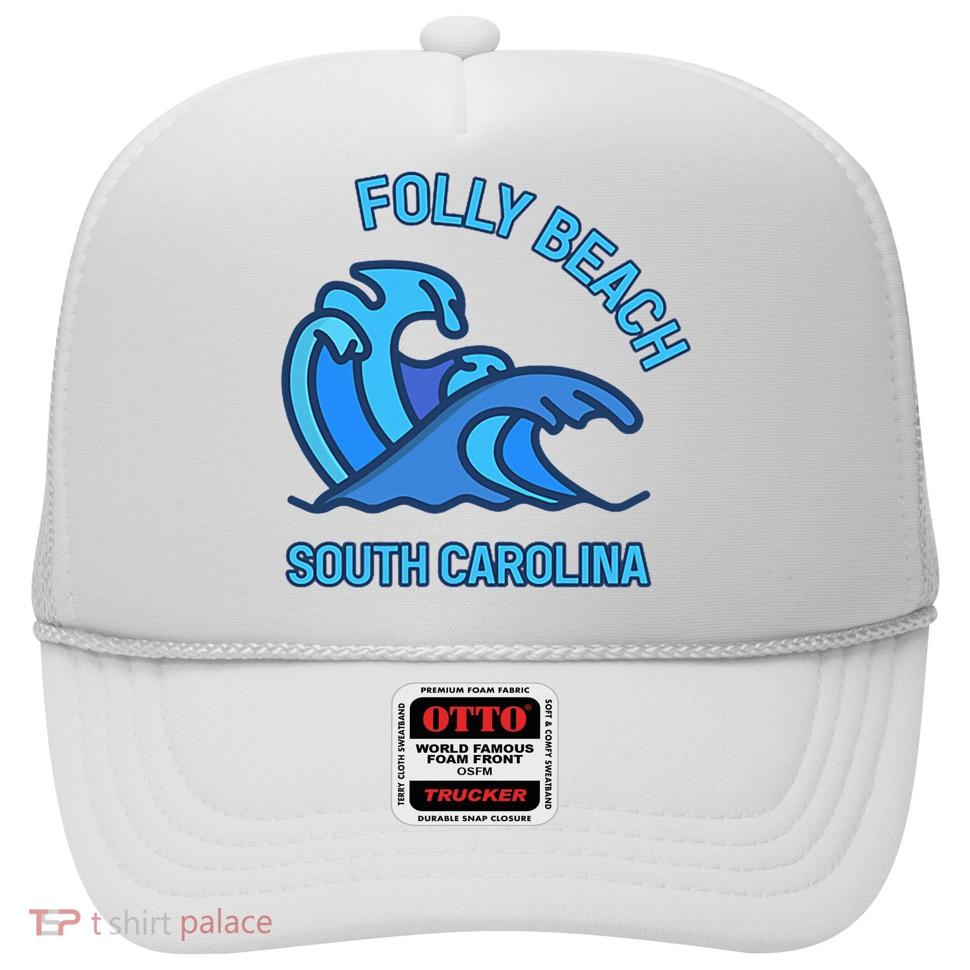 Folly Beach South Carolina Pocket Wave Souvenir Hat