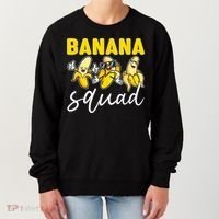 Funny BANANA SQUAD That’s Bananas Halloween Costume Women's Sweatshirt thumb 0