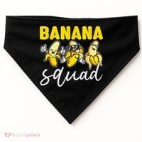 Funny BANANA SQUAD That’s Bananas Halloween Costume USA-Made Doggie Bandana thumb 0