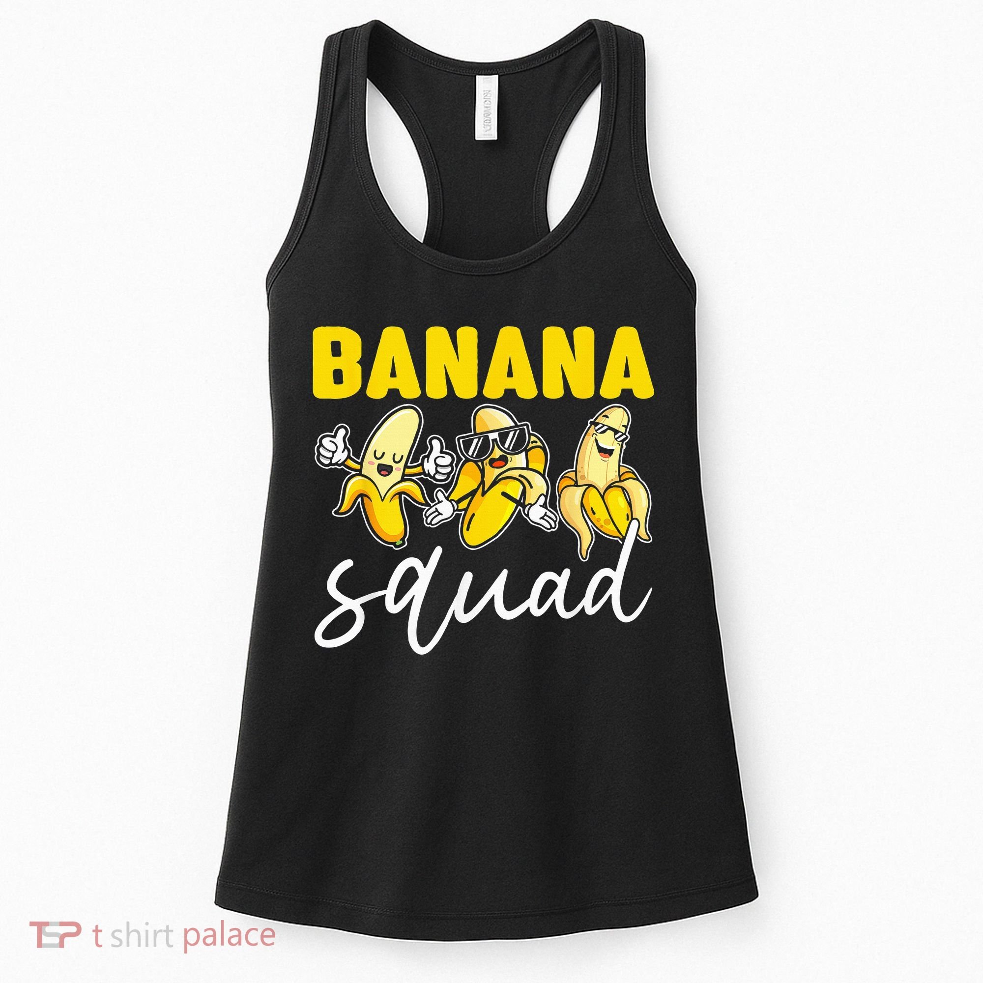 Funny BANANA SQUAD That’s Bananas Halloween Costume Women's Tank Top