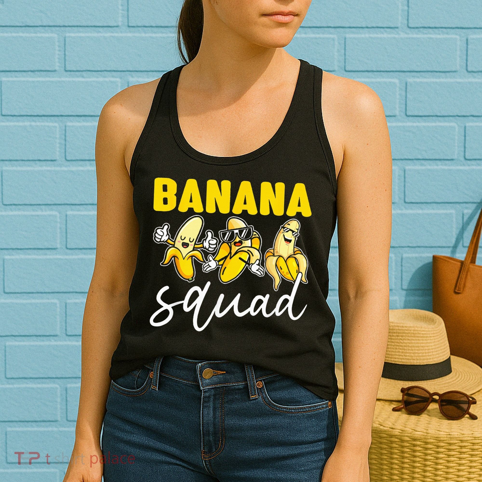 Funny BANANA SQUAD That’s Bananas Halloween Costume Women's Tank Top