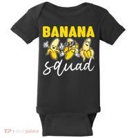 Funny BANANA SQUAD That’s Bananas Halloween Costume Baby Bodysuit thumb 0