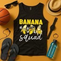 Funny BANANA SQUAD That’s Bananas Halloween Costume Tank Top thumb 4