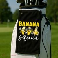 Funny BANANA SQUAD That’s Bananas Halloween Costume Golf Towel thumb 2