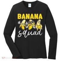 Funny BANANA SQUAD That’s Bananas Halloween Costume Women's Long Sleeve Shirt thumb 0