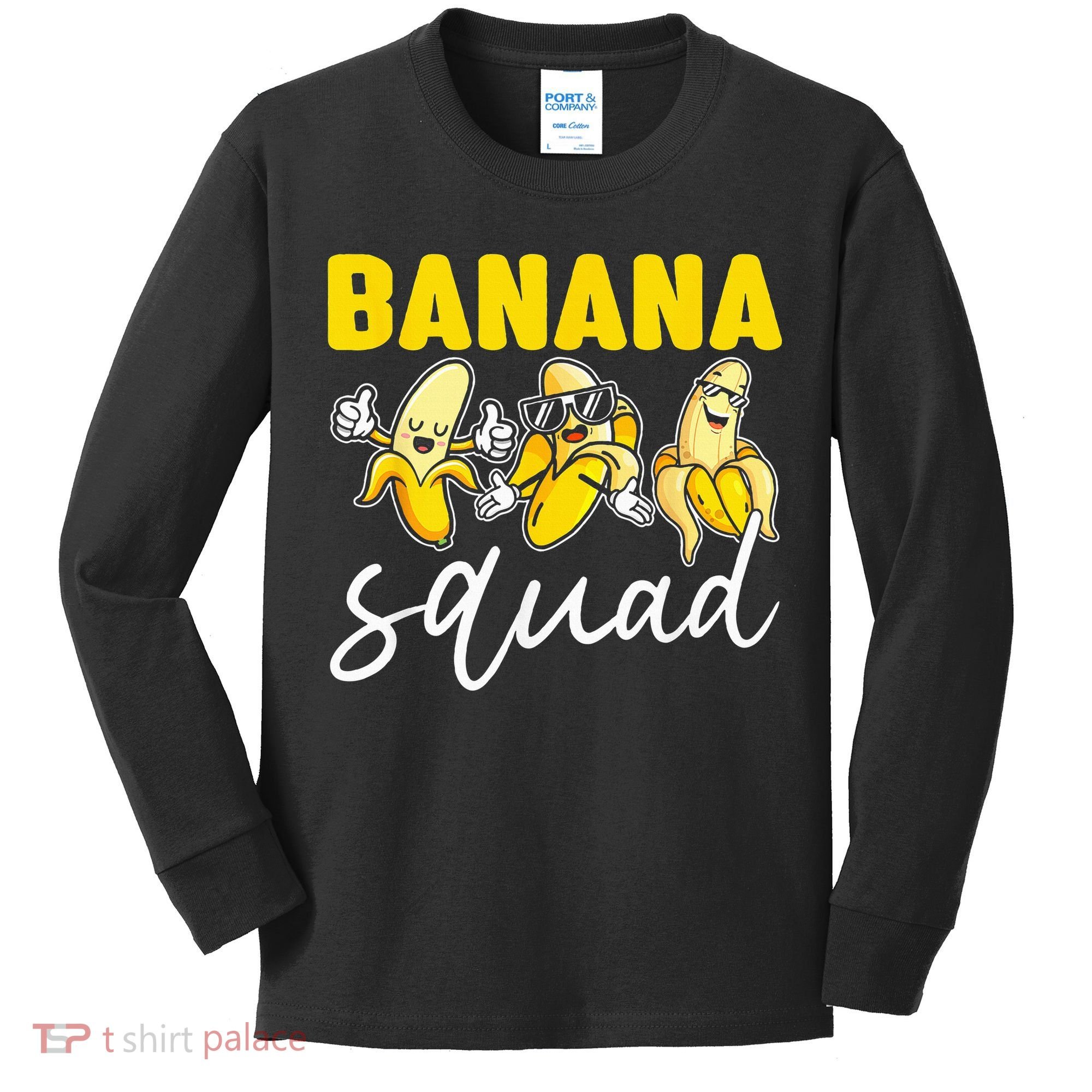 Funny BANANA SQUAD That’s Bananas Halloween Costume Kids Long Sleeve Shirt