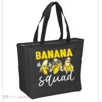 Funny BANANA SQUAD That’s Bananas Halloween Costume Tote Bag thumb 2