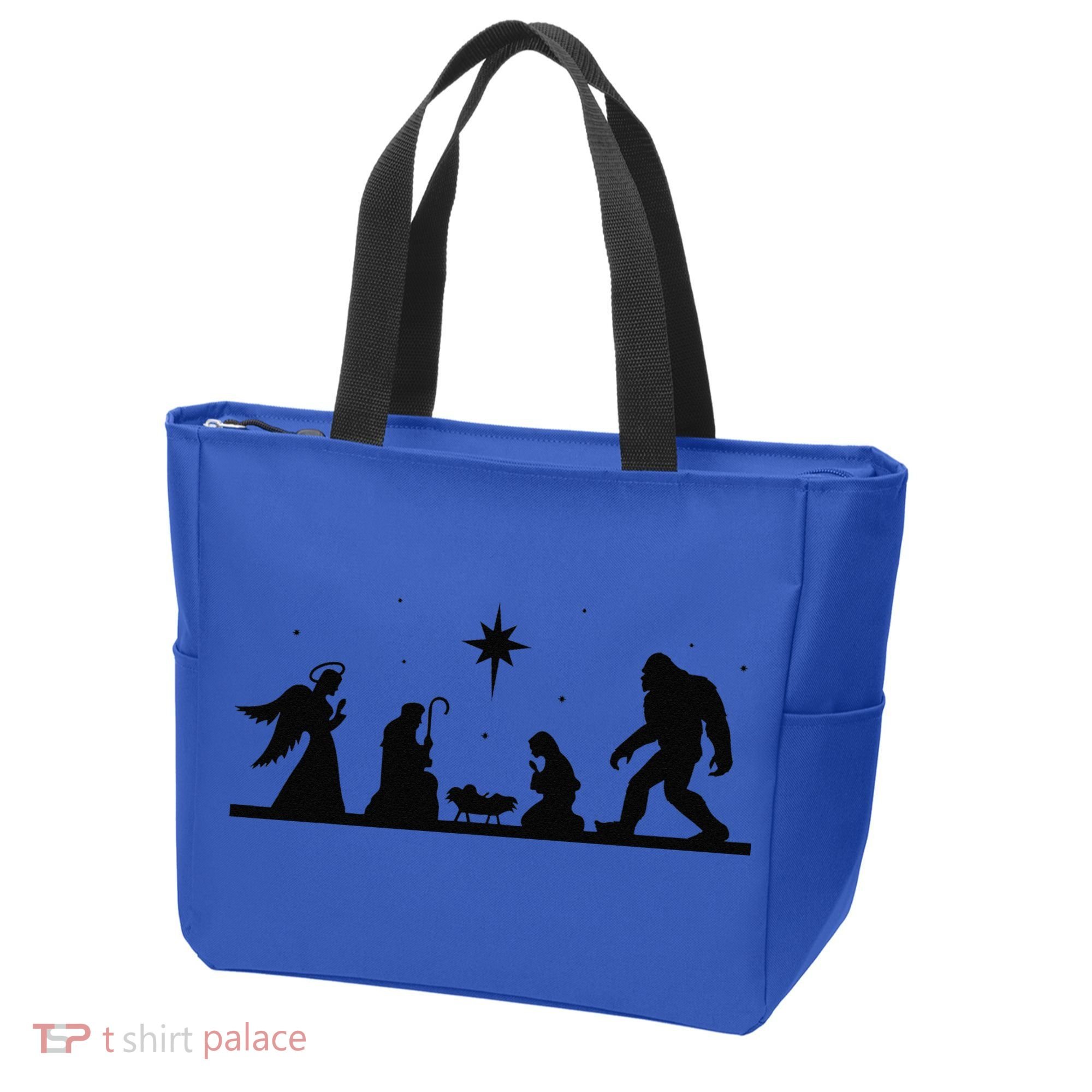Funny Bigfoot Sasquatch Funnys Funnys Nativity Christmas Tote Bag