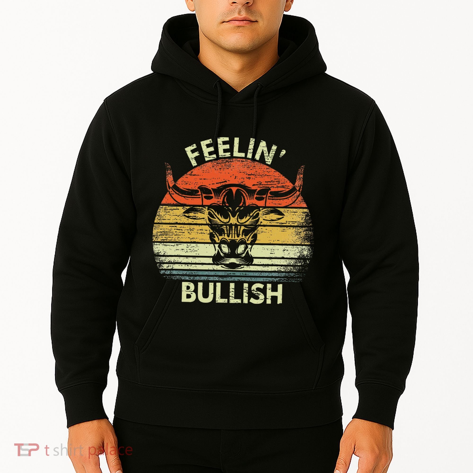 Feelin Bullish Stock Market Bull Traders Trading Hoodie