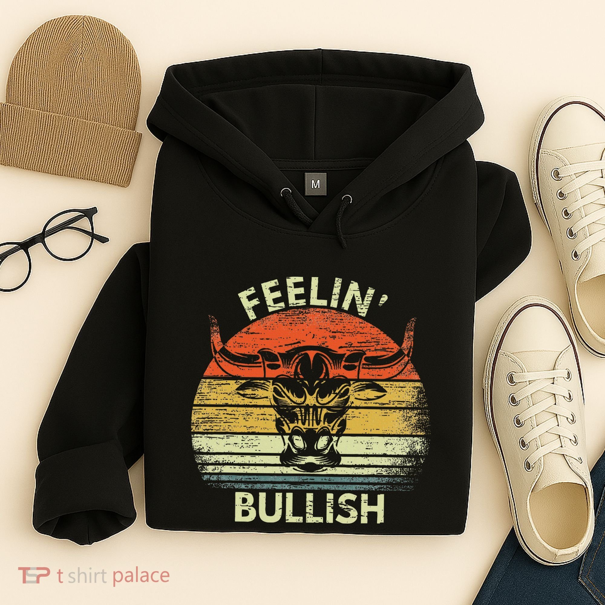 Feelin Bullish Stock Market Bull Traders Trading Hoodie