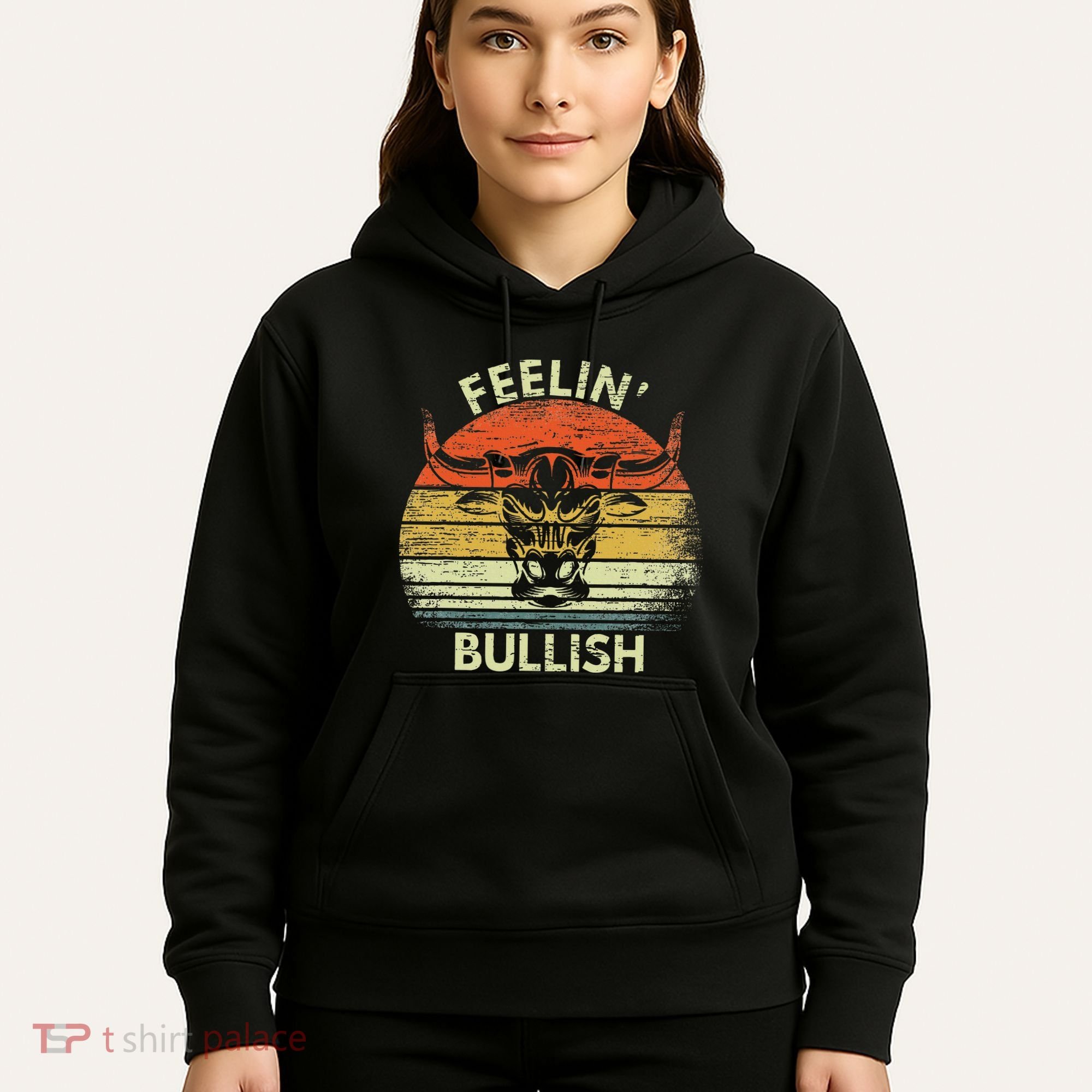 Feelin Bullish Stock Market Bull Traders Trading Hoodie