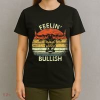 Feelin Bullish Stock Market Bull Traders Trading T-Shirt thumb 4