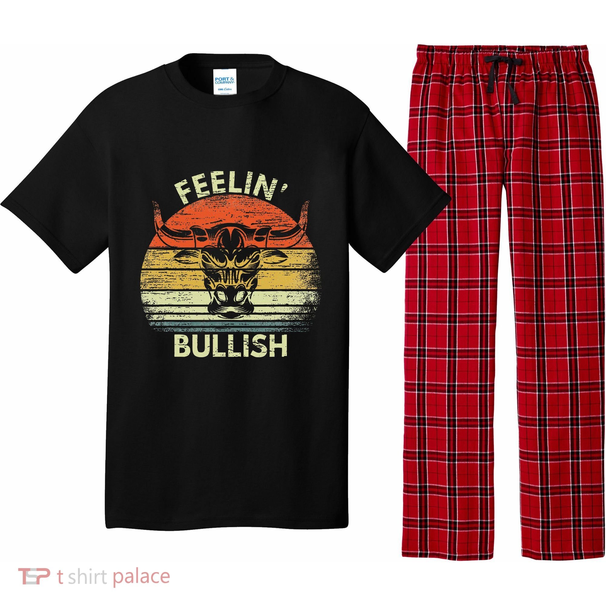 Feelin Bullish Stock Market Bull Traders Trading Pajama Set