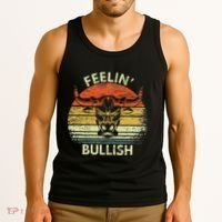 Feelin Bullish Stock Market Bull Traders Trading Tank Top thumb 3