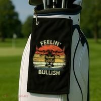Feelin Bullish Stock Market Bull Traders Trading Golf Towel thumb 2