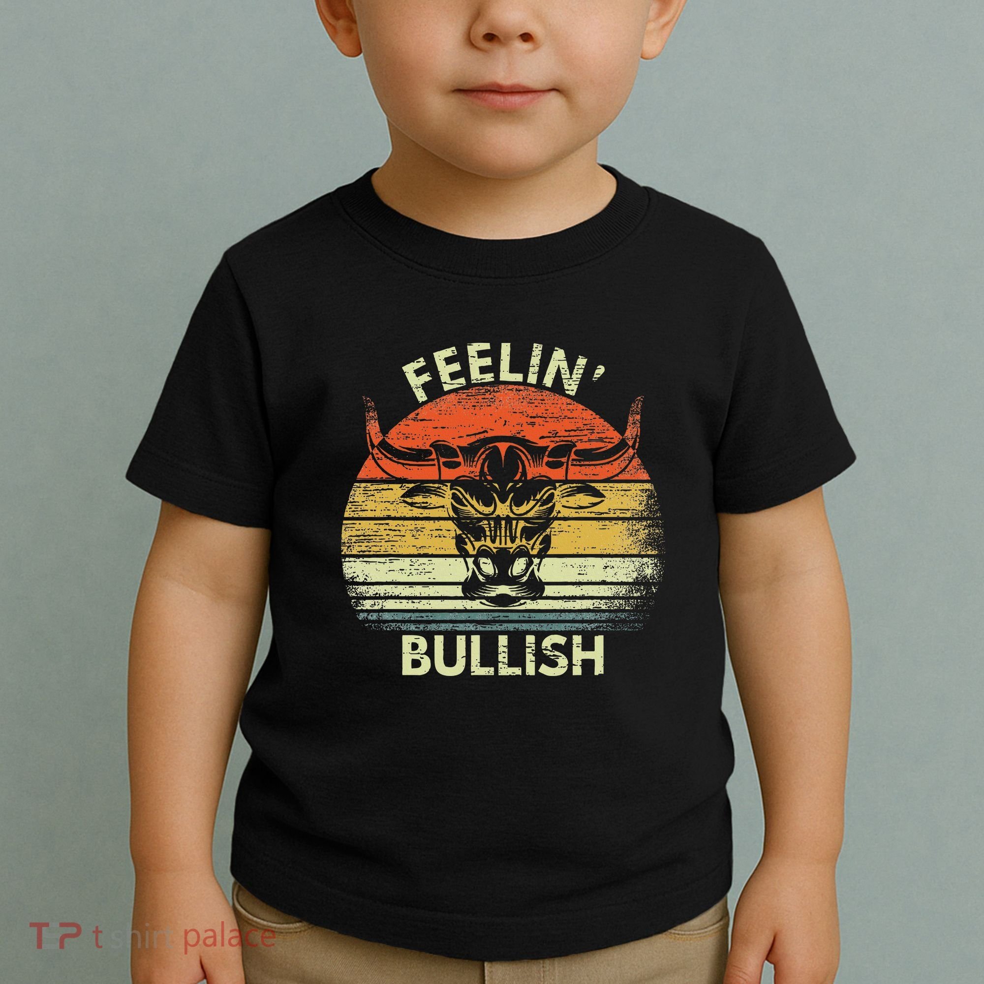 Feelin Bullish Stock Market Bull Traders Trading Toddler T-Shirt