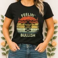 Feelin Bullish Stock Market Bull Traders Trading Women's T-Shirt thumb 2