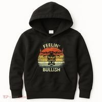 Feelin Bullish Stock Market Bull Traders Trading Kids Hoodie thumb 0