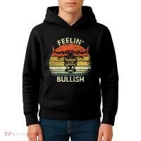 Feelin Bullish Stock Market Bull Traders Trading Kids Hoodie thumb 4