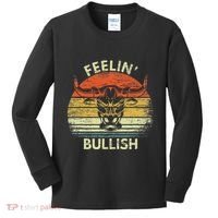 Feelin Bullish Stock Market Bull Traders Trading Kids Long Sleeve Shirt thumb 0