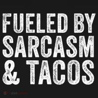 Fueled By Sarcasm & Tacos Funny Saying Sarcastic Visor thumb 3